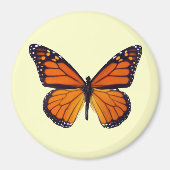 Oranje Butterfly Magnet (Voorkant)