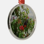 ORANJE BUTTERFLY METALEN ORNAMENT (Rechts)
