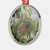ORANJE BUTTERFLY METALEN ORNAMENT (Links)