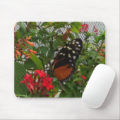 ORANJE BUTTERFLY MUISMAT (Met muis)