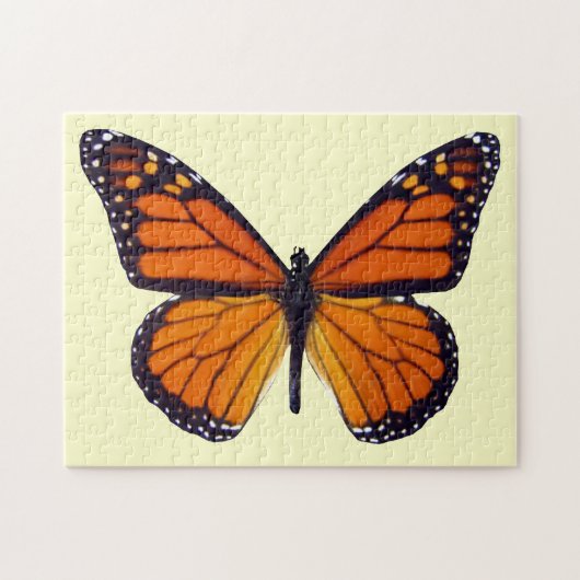 Oranje Butterfly Puzzle Legpuzzel (Horizontaal)
