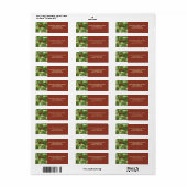 Oranje Butterfly Return Address Labels (Full Sheet)