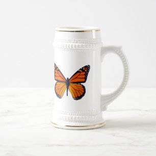 Oranje Butterfly Stein Bierpul