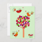 Oranje Button Briefkaart (Voorkant / Achterkant)