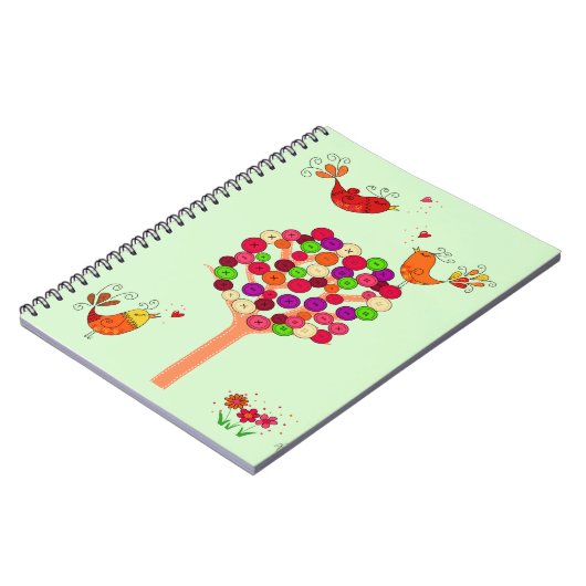 Oranje Button Notitieboek (Linkerzijde)