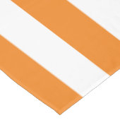 Oranje Cabana Stripe & gepersonaliseerd Blauwgroen Tafelkleed (Gekanteld)