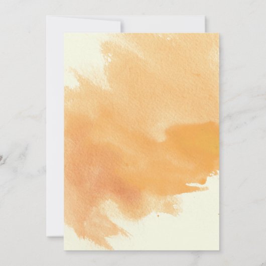 Oranje cactus bloemen zacht terracotta arch bruilo kaart (Achterkant)