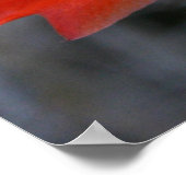 Oranje Cactus Flower Poster (Hoek)