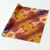 Oranje cadeaupapier (Uitgerold)