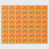 Oranje Cadeaupapier (Vlak)