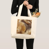 Oranje Calciet Print Flip Canvas tas (Voorkant (product))