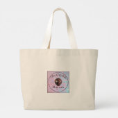 Oranje Calciet Print Flip Canvas tas (Achterkant)