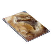 Oranje Calciet Print Spiral Notitieboek (Rechterzijde)