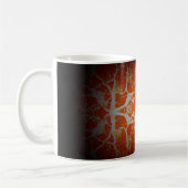 Oranje caleidoscooppatroon koffiemok (Links)