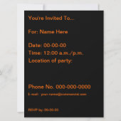 Oranje California Poppies Kaart (Achterkant)