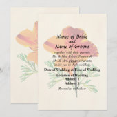 Oranje Californië Poppy Kaart (Voorkant / Achterkant)