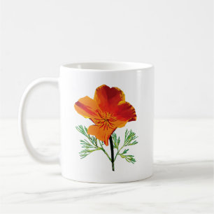 Oranje Californië Poppy Koffiemok