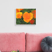 Oranje Californische bloemen Canvas Afdruk (Insitu (Woonkamer))