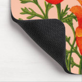 oranje Californische papaverdruk Muismat (Hoek)