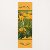 Oranje Californische papegaaifoto Yogamat (Voorkant)