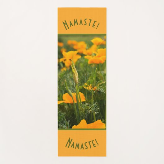 Oranje Californische papegaaifoto Yogamat (Voorkant)