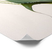 Oranje Calla Lilies Lily Bloemenkunst Print Poster (Hoek)