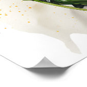 Oranje Calla Lilies Lily Bloemenkunst Print Poster (Hoek)