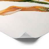 Oranje Calla Lilies Lily Bloemenkunst Print Poster (Hoek)