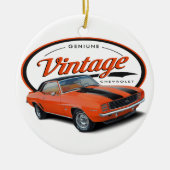  Oranje Camaro Keramisch Ornament (Voorkant)