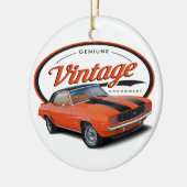  Oranje Camaro Keramisch Ornament (Links)