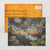 Oranje Camo Bewaar de datum! Aankondigingskaart (Voorkant / Achterkant)