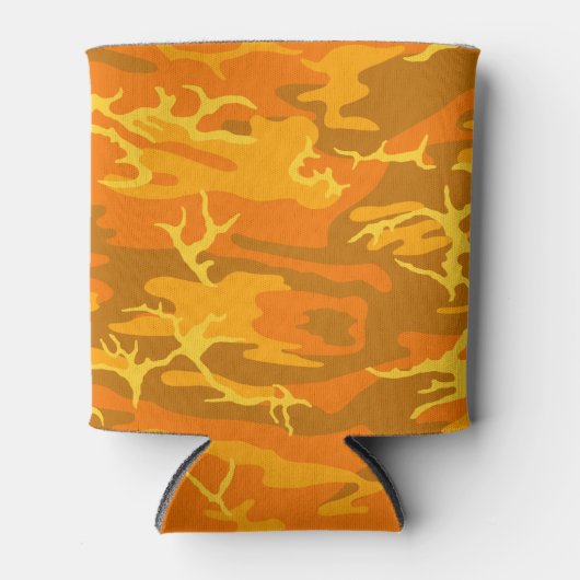 Oranje Camo Blikjeskoeler (Voorkant)