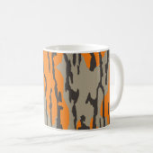 Oranje Camo Bottomland Camo Pattern Koffiemok (Voorkant rechts)