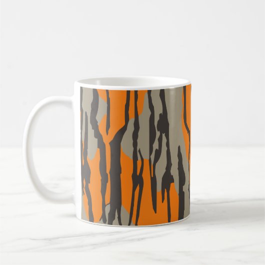 Oranje Camo Bottomland Camo Pattern Koffiemok (Links)