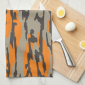 Oranje Camo Bottomland Camo Pattern Theedoek (Quarter Fold)