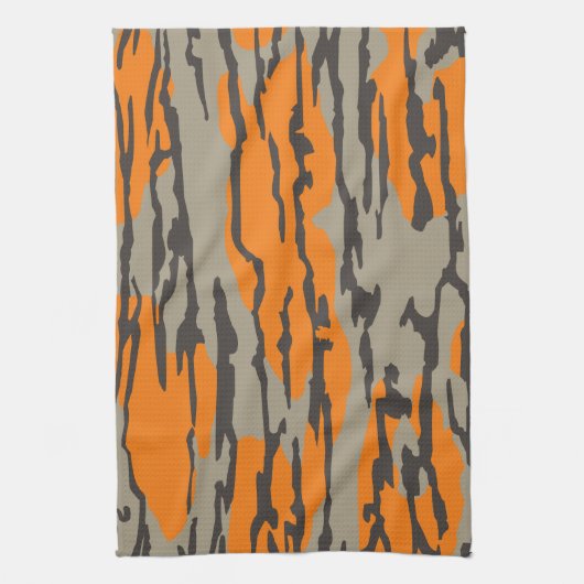 Oranje Camo Bottomland Camo Pattern Theedoek (Verticaal)