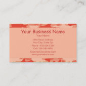 Oranje Camo Camouflage-naam op maat Visitekaartje (Achterkant)