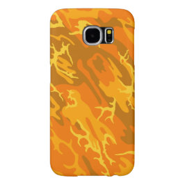 Oranje Camo iPhone 15 Mini Hoesje