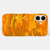 Oranje Camo Case-Mate iPhone Case (Achterkant (horizontaal))