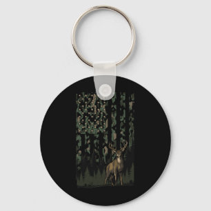 Oranje Camo Deer Amerikaanse Vlag Jachtgeschenken Sleutelhanger