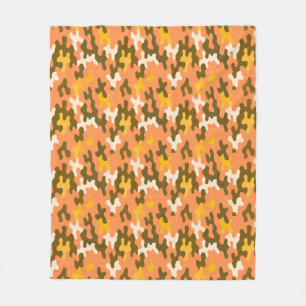 Oranje Camo Fleece Deken
