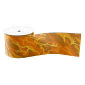 Oranje Camo Grosgrain Lint (Spoel)