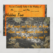 Oranje Camo Kaart (Voorkant / Achterkant)