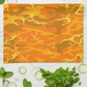 Oranje Camo Kitchen Towel Theedoek (Gevouwen)