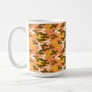 Oranje Camo Koffiemok