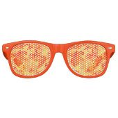 Oranje Camo Lens Sunbries/Shades Retro Zonnebril (Voorkant)