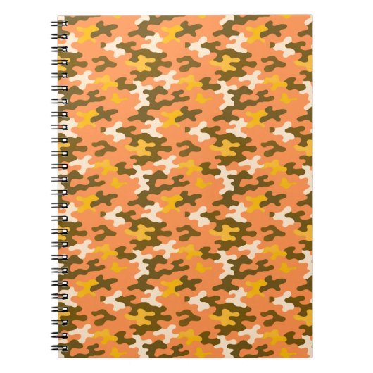 Oranje Camo Notitieboek (Voorkant)