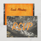 Oranje Camo RSVP Kaartje (Voorkant / Achterkant)