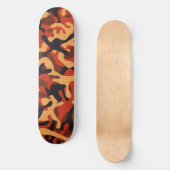 Oranje Camo Skateboard | Camo Skateboard (Voorkant)