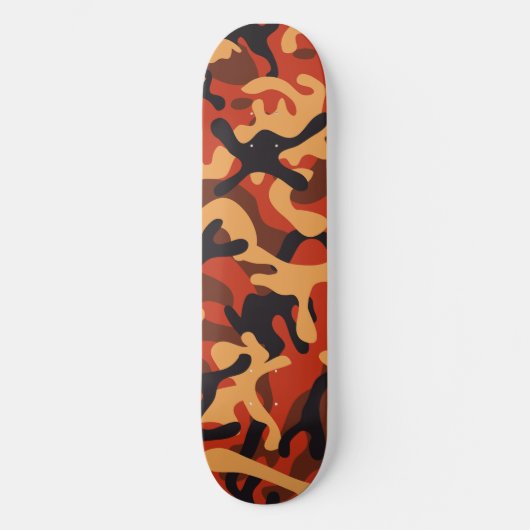 Oranje Camo Skateboard | Camo Skateboard (Voorkant)